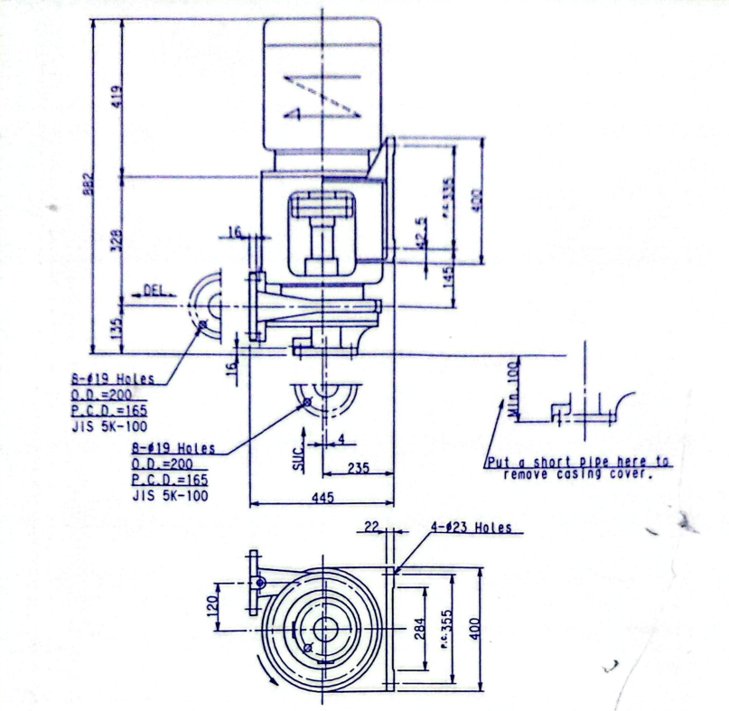 Pump with motor